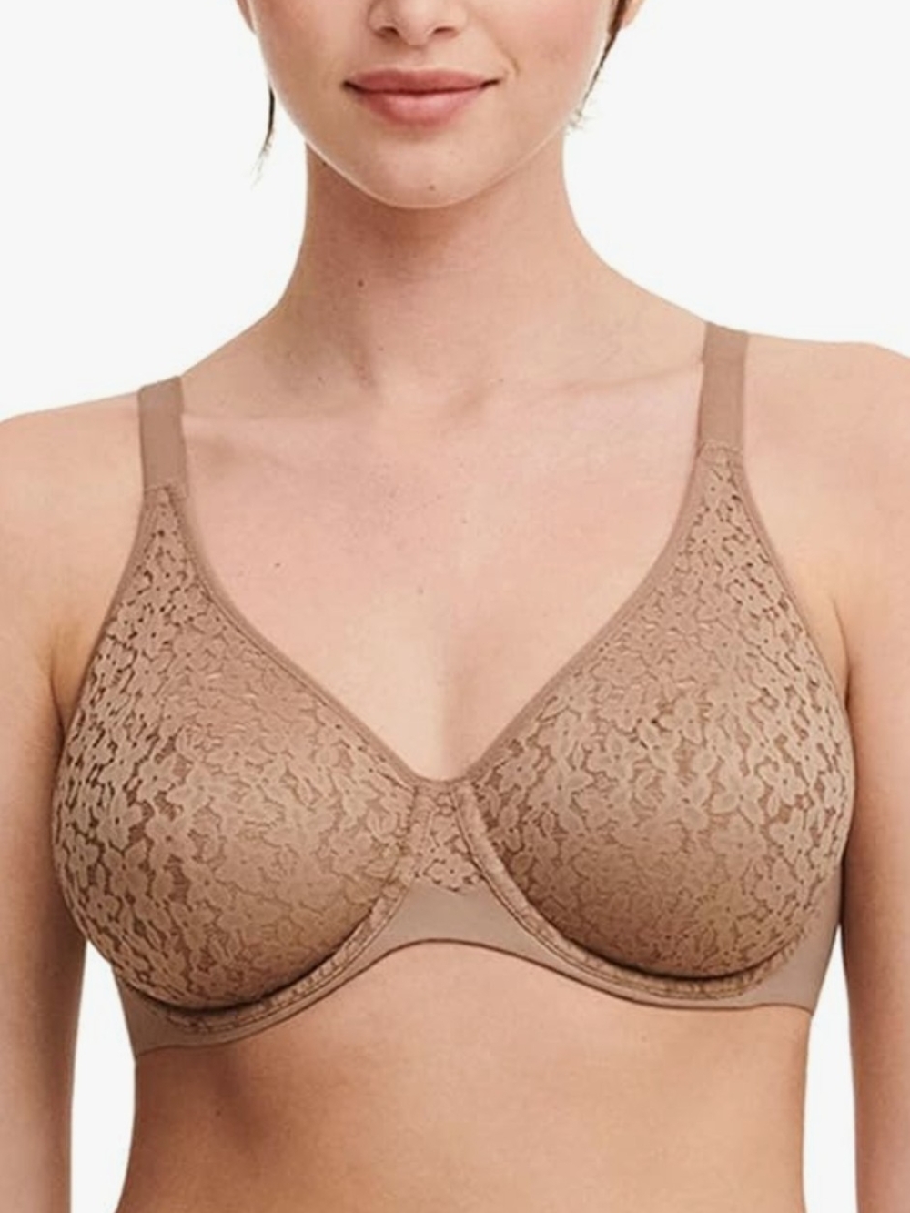 Chantelle Lace Underwire Bra - Taupe
